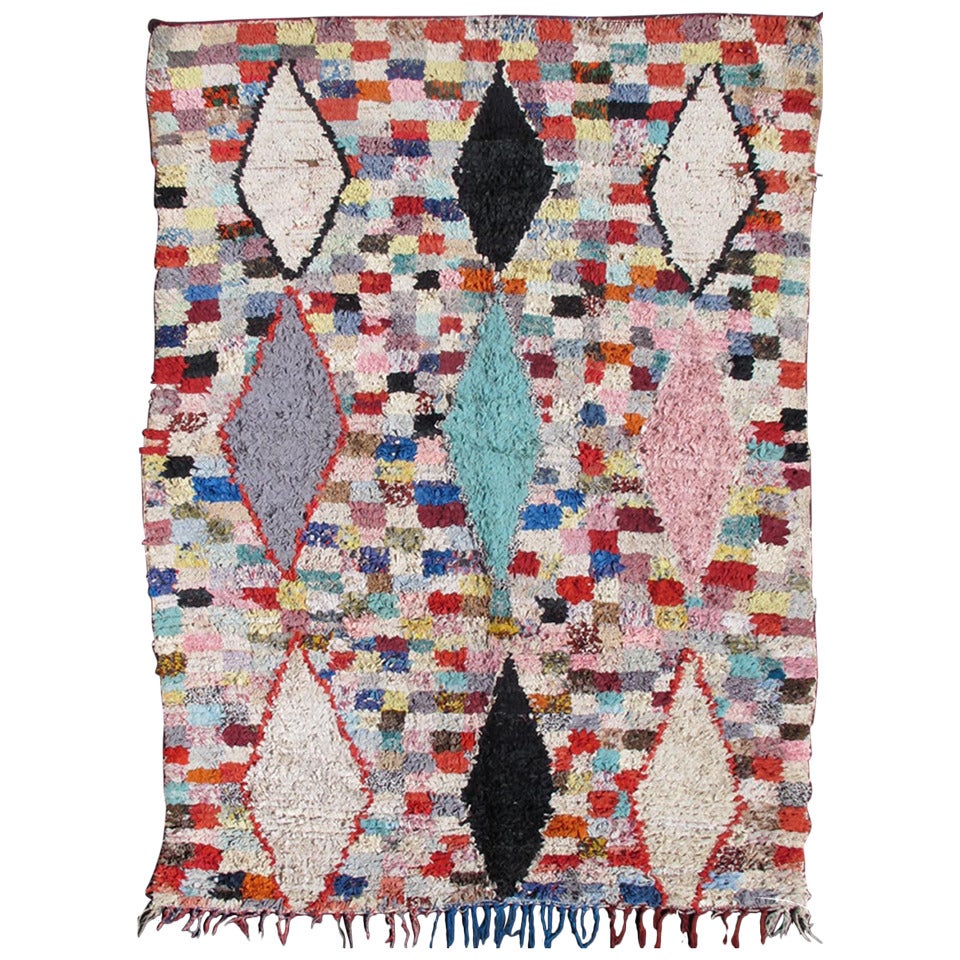 Colorful Moroccan Rag Rug