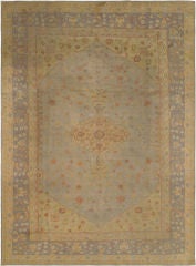 Antique Borlu Oushak Carpet