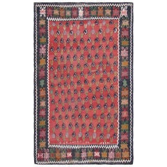 Finely-Woven Caucasian Kilim Dated 1937