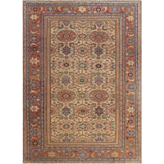 Antique Persian Sultanabad Rug with All Over Geometric Design 3