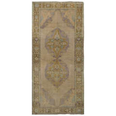 Vintage Turkish Oushak Rug 1