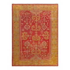 Antique Turkish Oushak Rug 10
