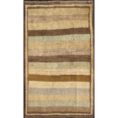 Vintage Tulu Rug with Multiple Bands of Colors 12