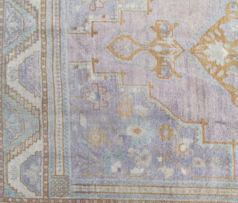 20th Century Vintage Turkish Oushak Rug