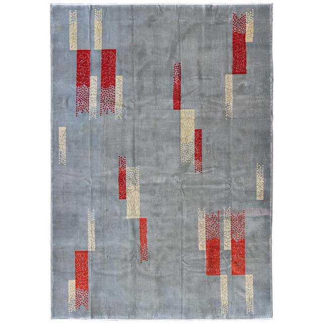 MidCentury Modern Turkish Rug For Sale at 1stdibs