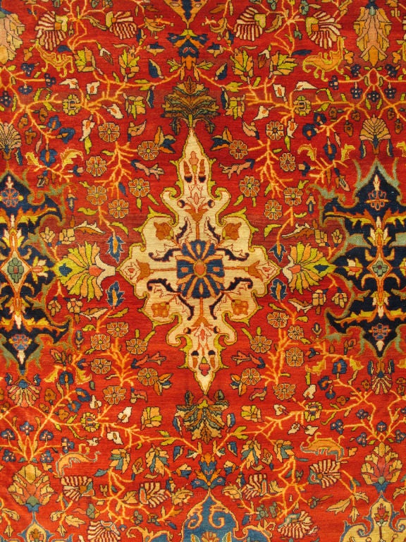 Large Persian Sarouk Feraghan Carpet