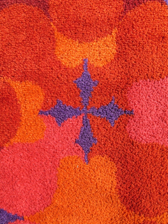 Mid Century European Carpet  7'9 x 11'6 1