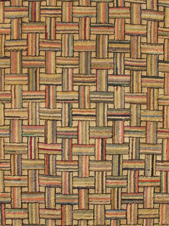Antique American Hook Rug