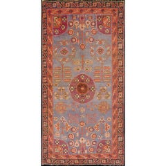 Antique Turkestan Khotan Carpet