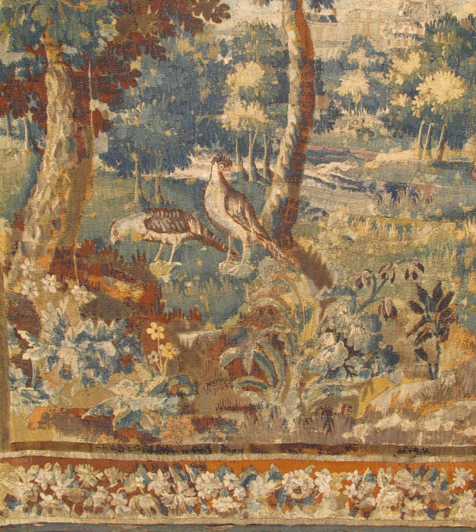 18th Century and Earlier C17th Flemish Tapestry 9ft. x 9ft.