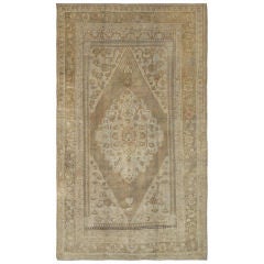 Antique Turkish Oushak Carpet  