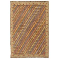 Vintage Turkish Jajim Kilim