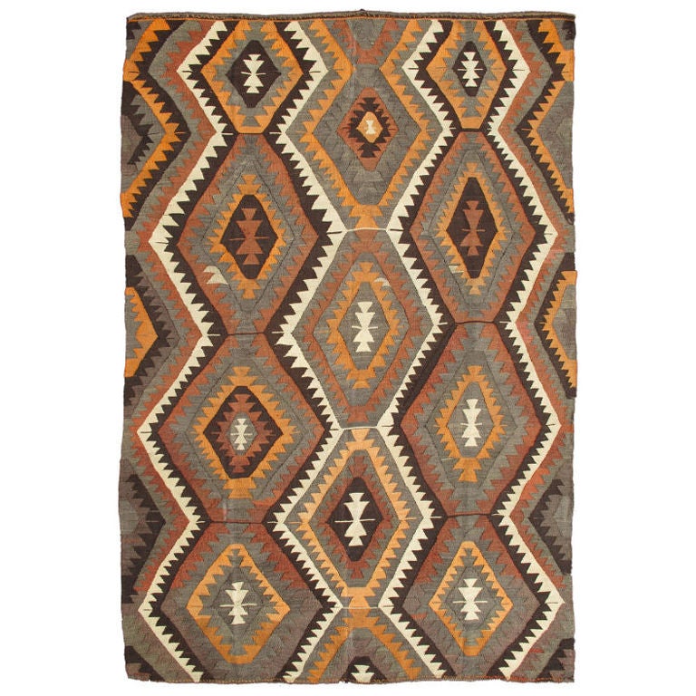 Large Vintage Kilim For Sale at 1stdibs