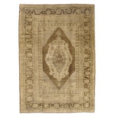 Vintage Turkish Oushak Rug 3