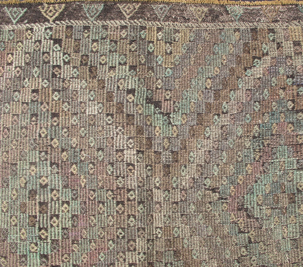 Kilim Vintage Jajeem Flat-Weave Rug For Sale