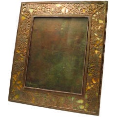 Tiffany Studios Large Bronze "grapevine" Pattern Picture Frame
