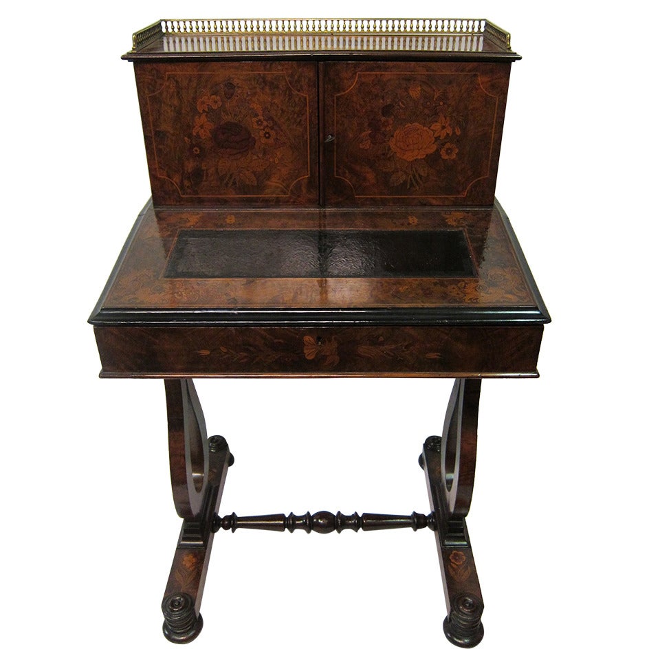 Vintage circa 1870's ladies desk For Sale at 1stDibs