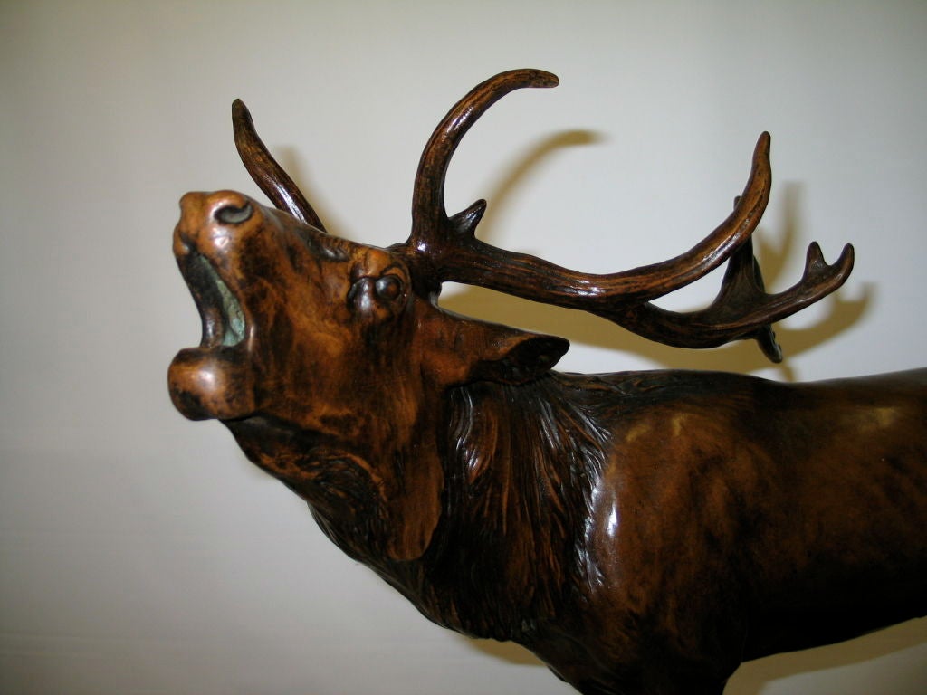 American bronze of an elk For Sale 1