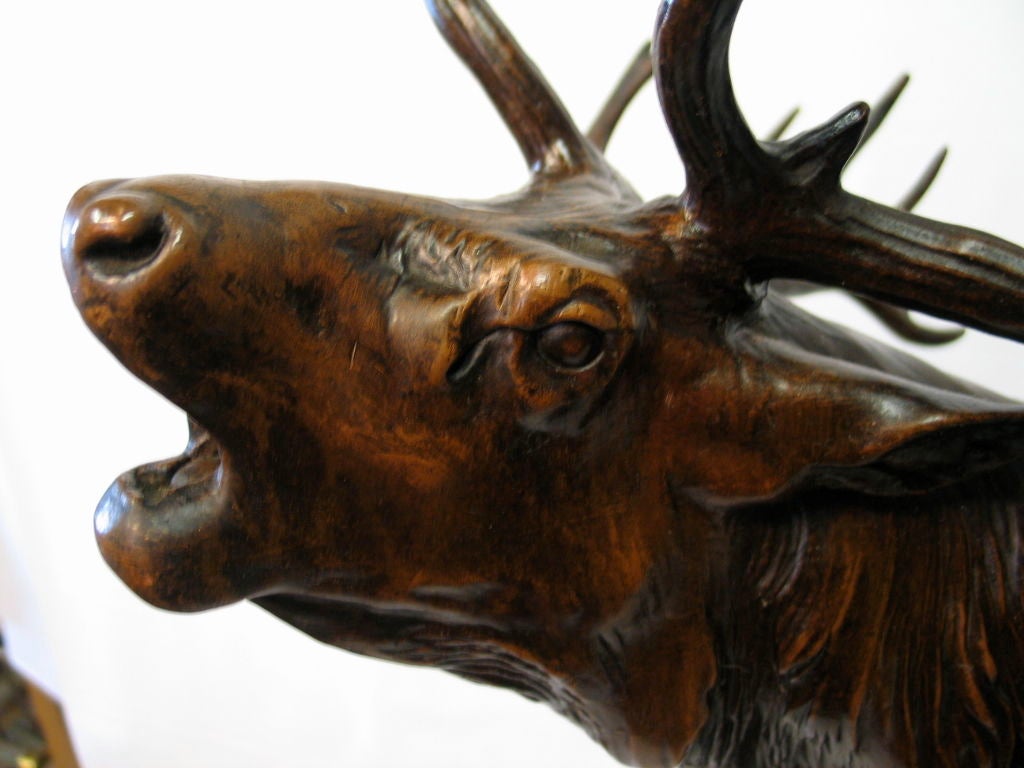 American bronze of an elk For Sale 2