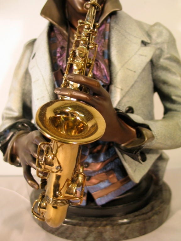 Bronze Saxophonist