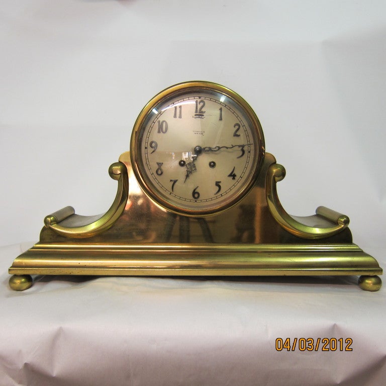 An early both century bronze mantle clock 