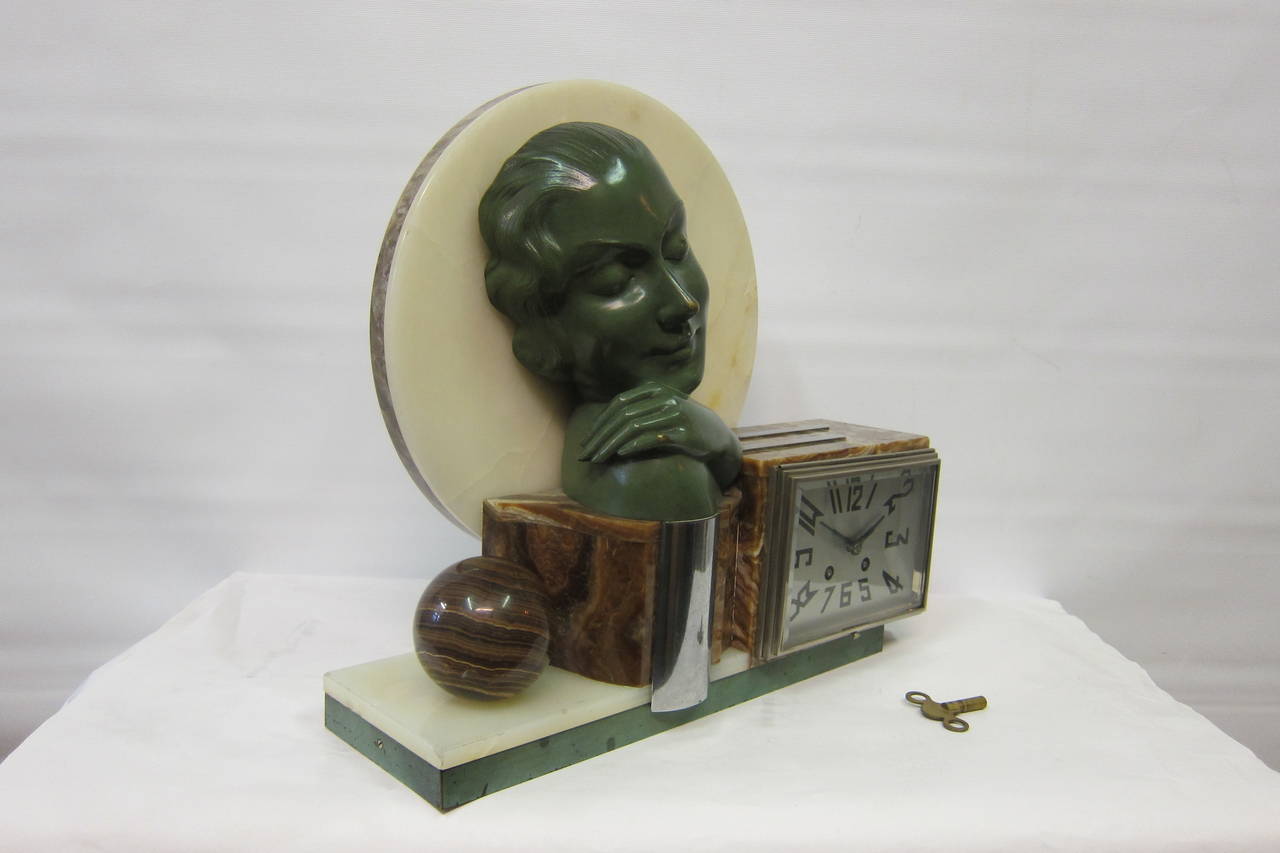 Art Deco Clock For Sale 2