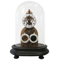 Antique Domed Skeleton Clock