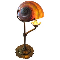 Art Nouveau Shell Lamp