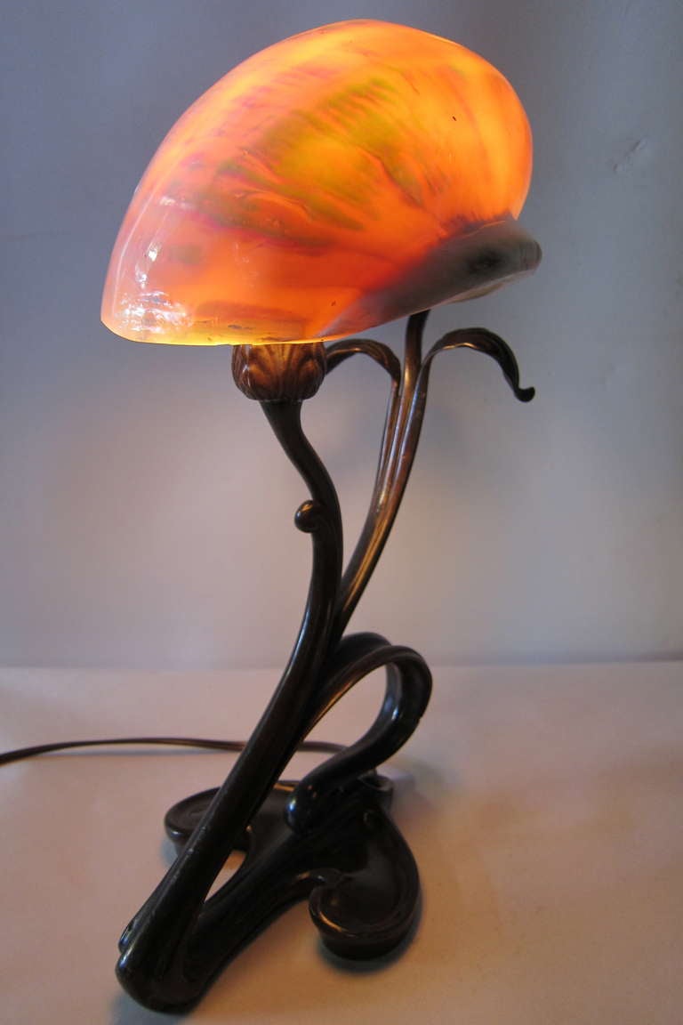 Art Nouveau Shell Lamp 1