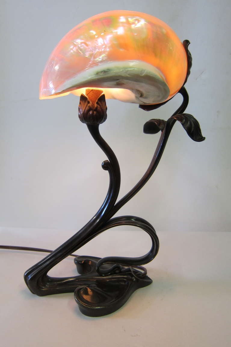 Art Nouveau Shell Lamp 2