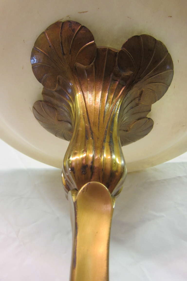 Art Nouveau Bronze & Alabaster Floor Lamp 3