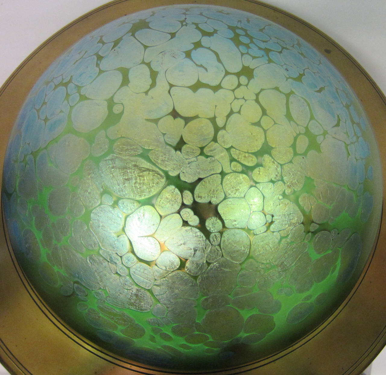 Loetz Art Nouveau Table Lamp For Sale 1