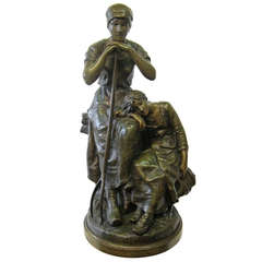 "Le Repos Apres Le Labeur" Sculpture