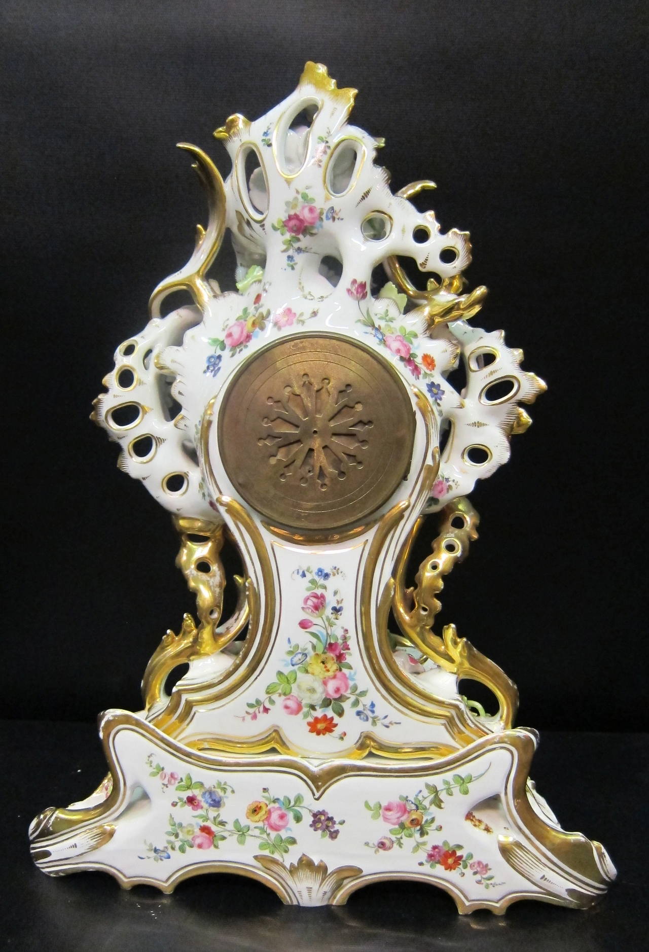 Mid-19th Century Paris Porcelain Clock For Sale