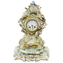 Antique Paris Porcelain Clock