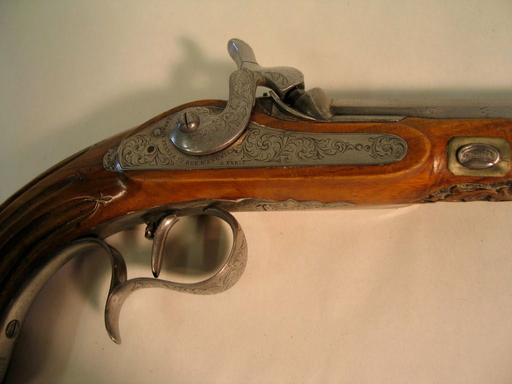 Early 19th century French dueling pistols 1