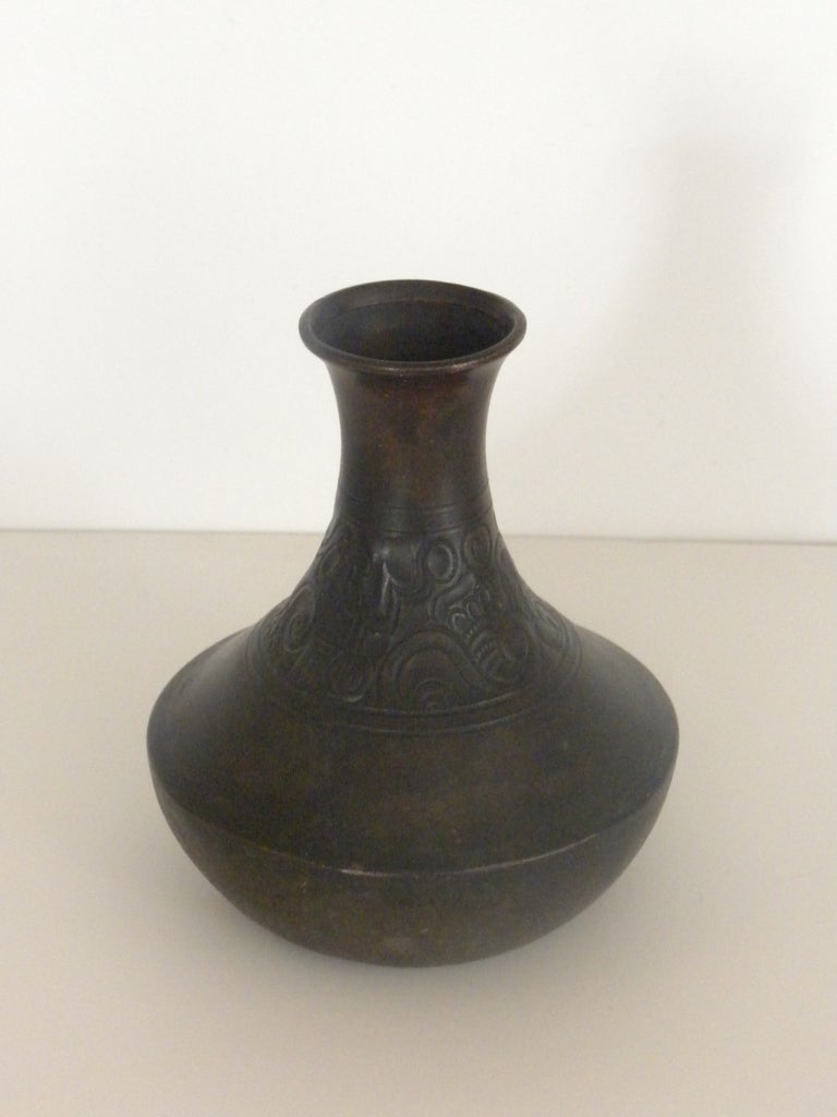 Danish Early Just Andersen Bronze Vase