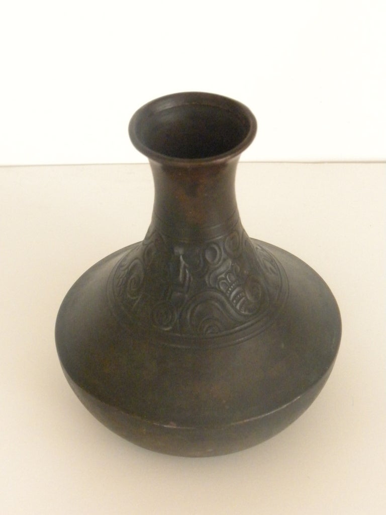 Early Just Andersen Bronze Vase In Good Condition In Brambleton, VA