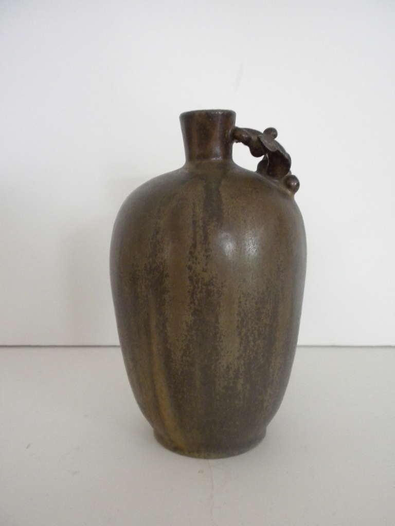 Danish Stoneware Vase by Arne Bang