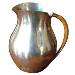 Vintage Pewter Pitcher by Just Andersen, Signed