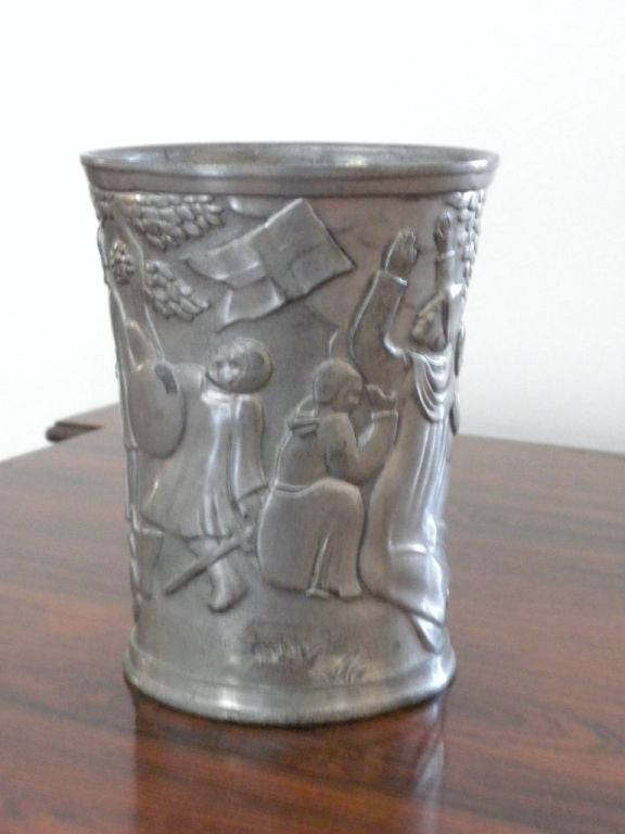 20th Century Chalis - Pewter Cup by Just Andersen, Signed