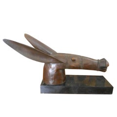 Vintage Bronze Mule Head Sculpture