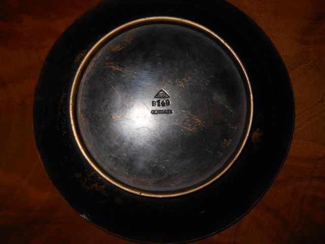Just Andersen Bronze Bowl, Signed In Good Condition For Sale In Brambleton, VA