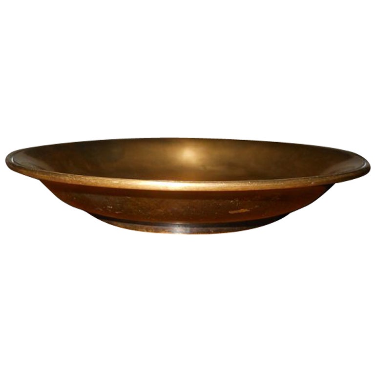 Just Andersen Bronze Bowl, Signed For Sale