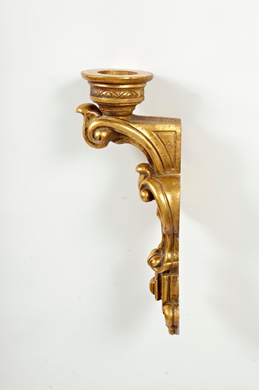 Pair of Vintage Gilded Sconces
