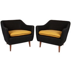 Pair of Carl Malmsten Lounge Chairs