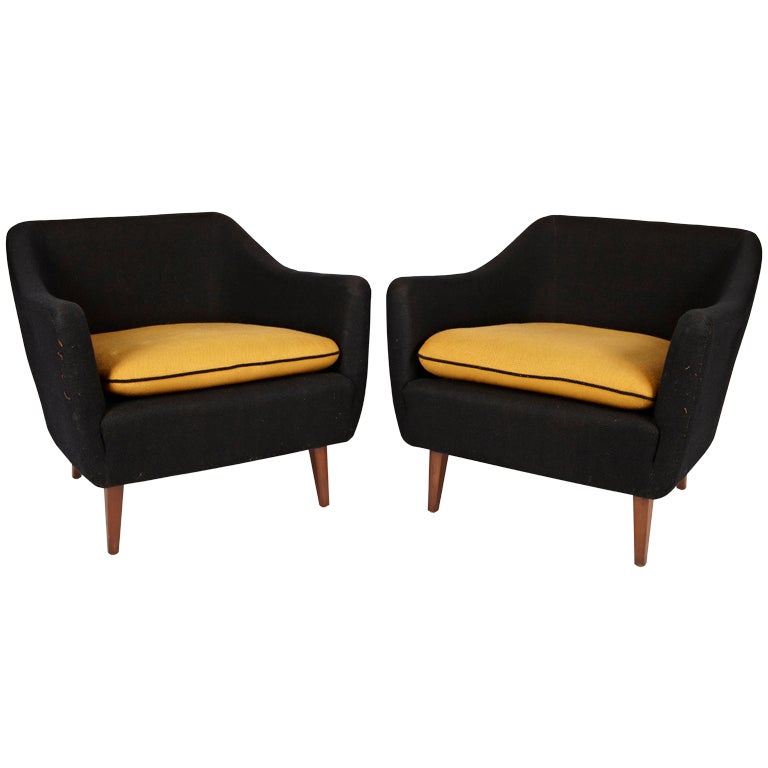 Pair of Carl Malmsten Lounge Chairs
