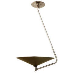 French Moderne Suspension Lamp