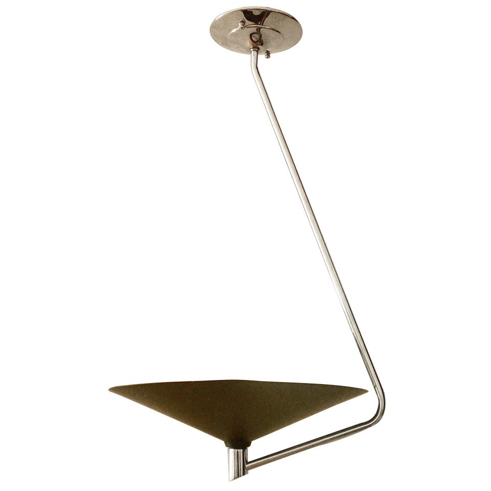 French Moderne Suspension Lamp