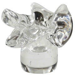 Crystal Candlestick by Schneider, France